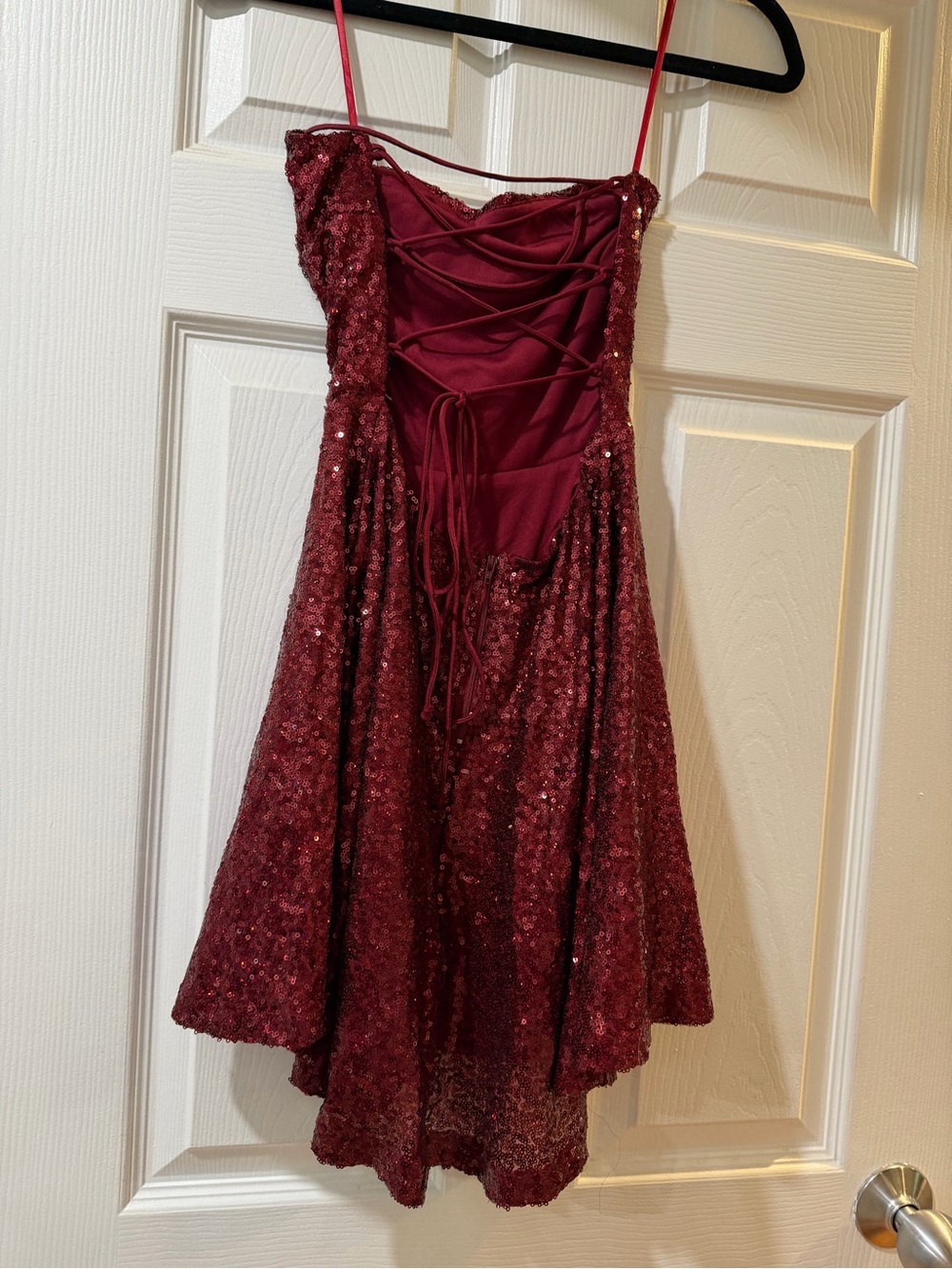 Windsor Burgundy Sequin Party Dress